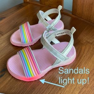 Carter’s Nile Light Up Sandal, Size 8
